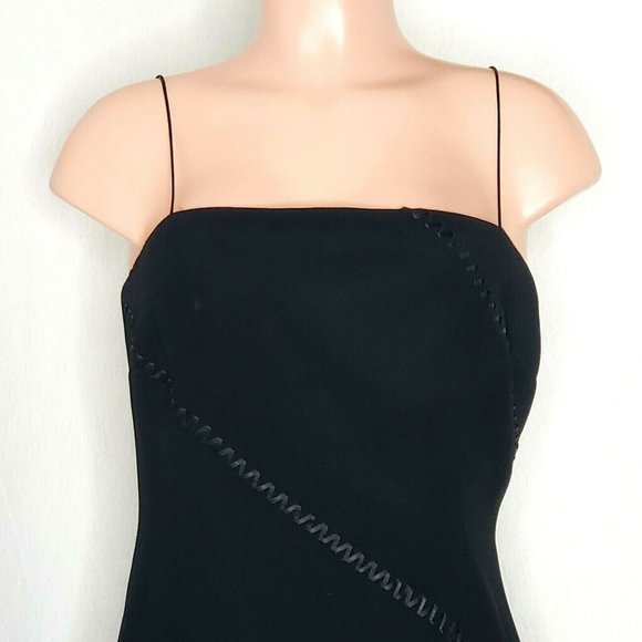 Donna Morgan NWOT Black Asymmetrical Dress Spaghetti Straps or Strapless - Picture 3 of 7